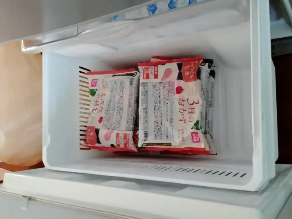 冷凍室に入れたワタミの宅食ダイレクト